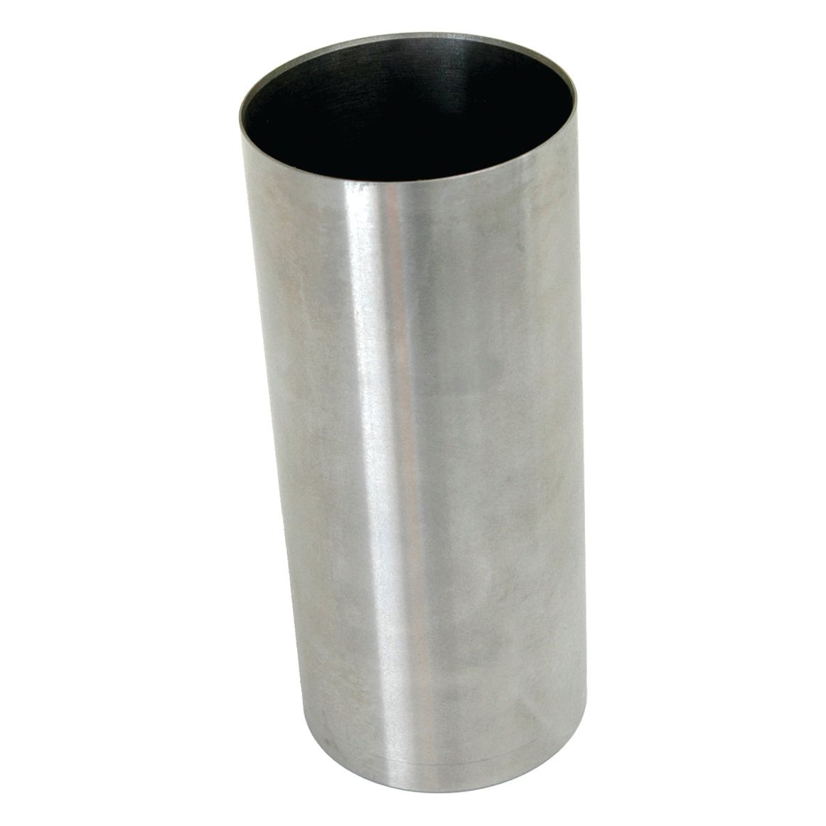 A Piston Liner (Semi Finished) from Sparex, part number S.75968, featuring a smooth metallic surface and an unfinished 90.7mm bore, stands upright against a white background.