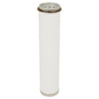 A cylindrical, white felt Sparex air filter with metal caps on both ends, suitable for Ford/New Holland vehicles, is shown against a plain white background. The product name is "Air Filter - Inner - AF1687," and it has the Sparex Part No.S.76547.