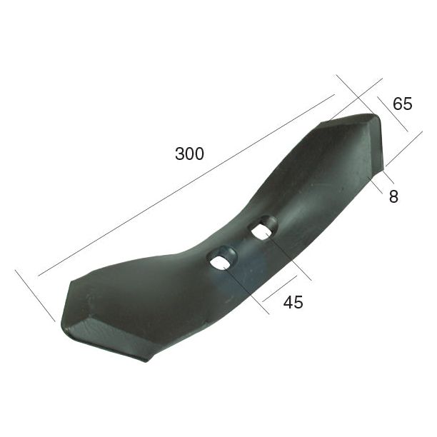 Reversible point 295x65x8mm Hole centres 45mm
- S.77242 - Farming Parts