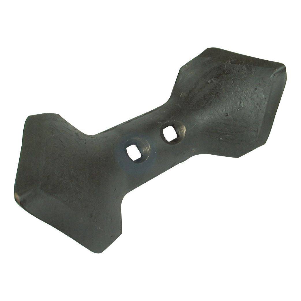 The Sparex Reversible Point, measuring 300x110x8mm with hole centers at 45mm, features a dark metal agricultural blade design with two square holes at the center and widened ends. It is likely used for tilling or plowing and is compatible with VIBROFLEX systems. Available as part number S.77245 or 05000514.