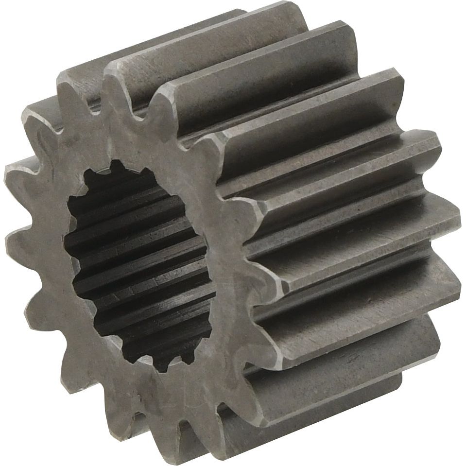 The Sparex Planetary Gear (Part No. S.7742) is a metal gear with straight teeth and a hollow, ridged center that features a cylindrical shape. It is commonly used in International Harvester machinery like the Farmall 125A.