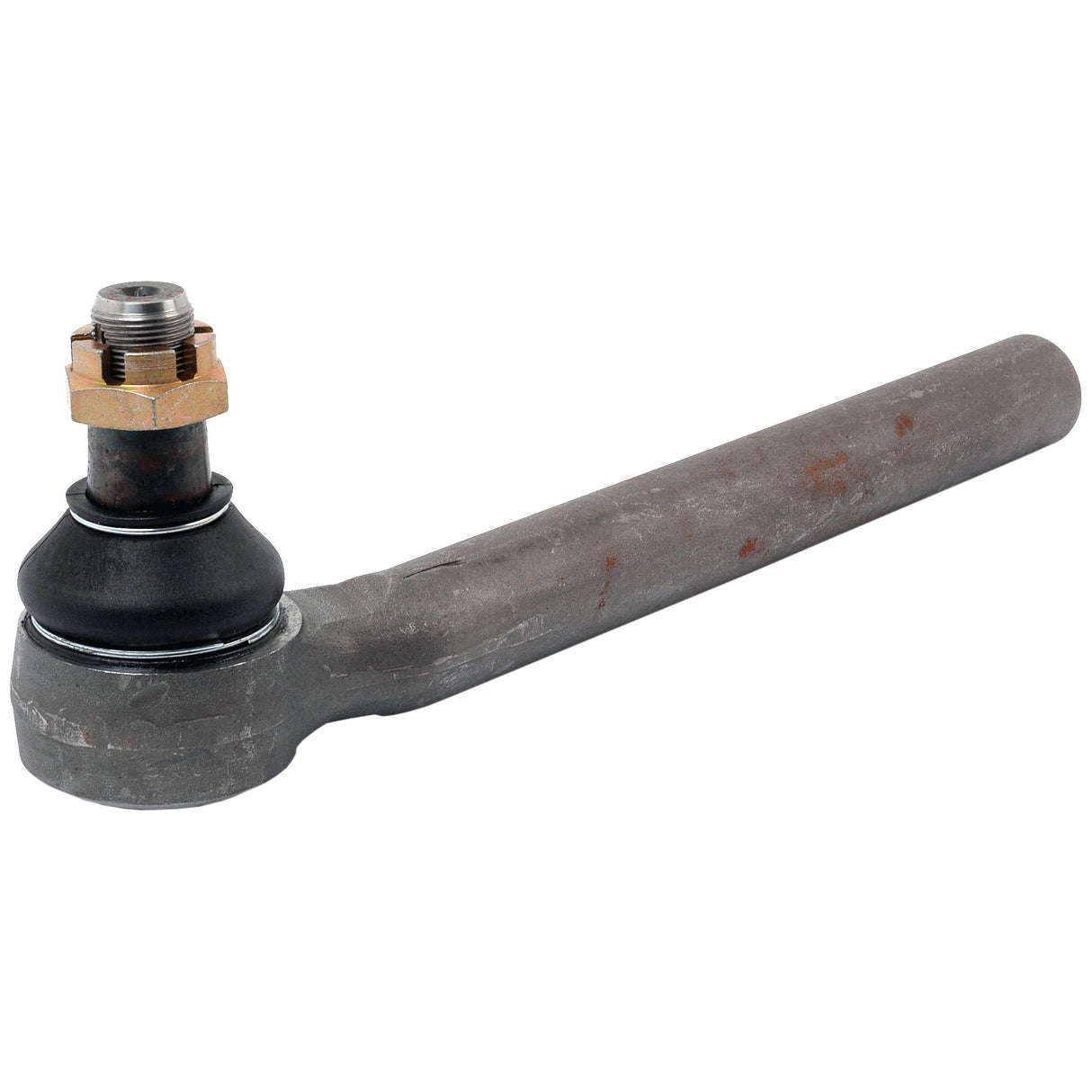 The Sparex Track Rod, S.7800, measures 350mm in length and features a threaded bolt and nut on one end along with a cylindrical rod on the other. This essential automotive tie rod end boasts a female thread and is crucial for vehicle steering systems.