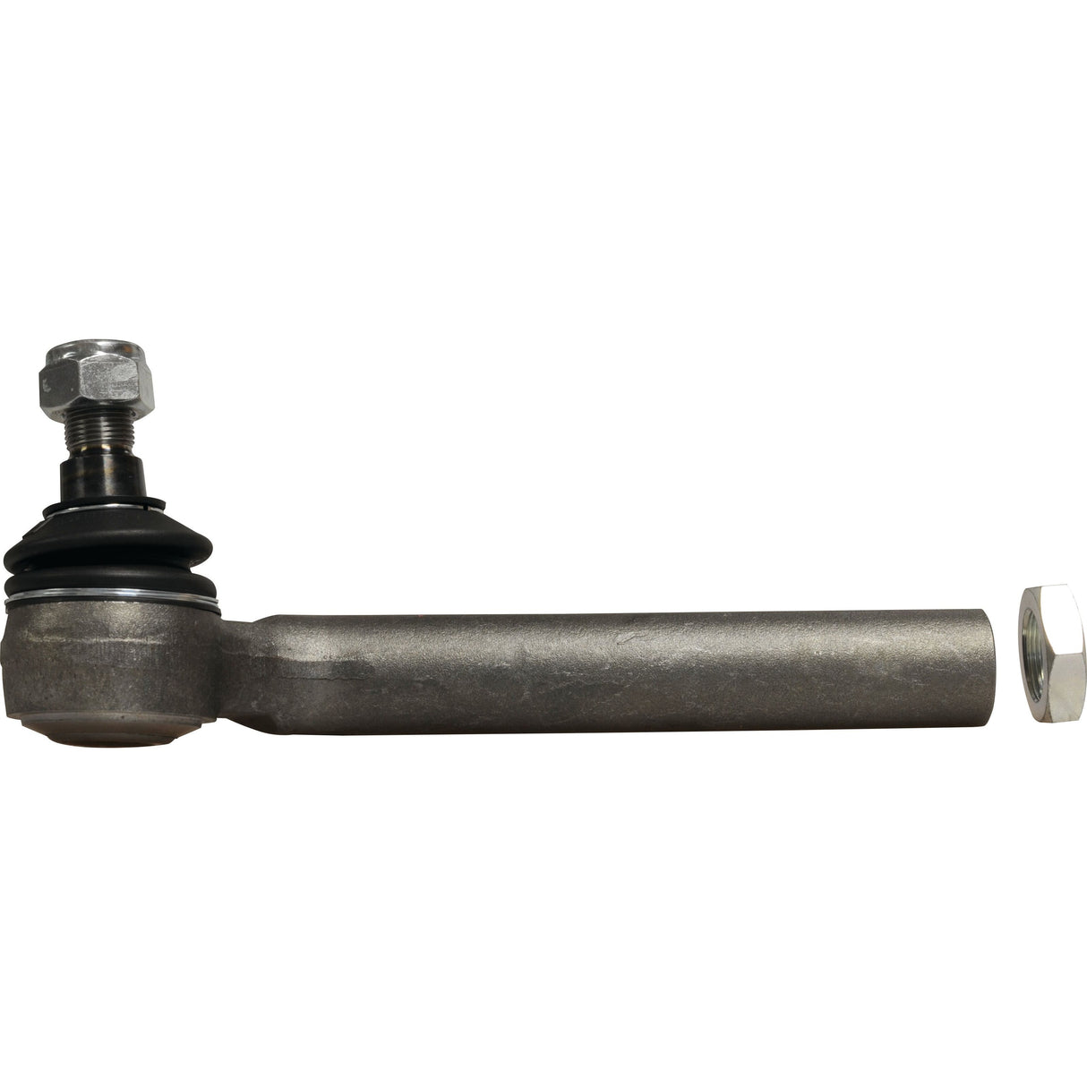 The Sparex Track Rod, measuring 256mm in length (S.7818), features a metal construction with a right-hand inner side thread and a female threaded bolt and nut, designed for use in the steering mechanism of a vehicle.