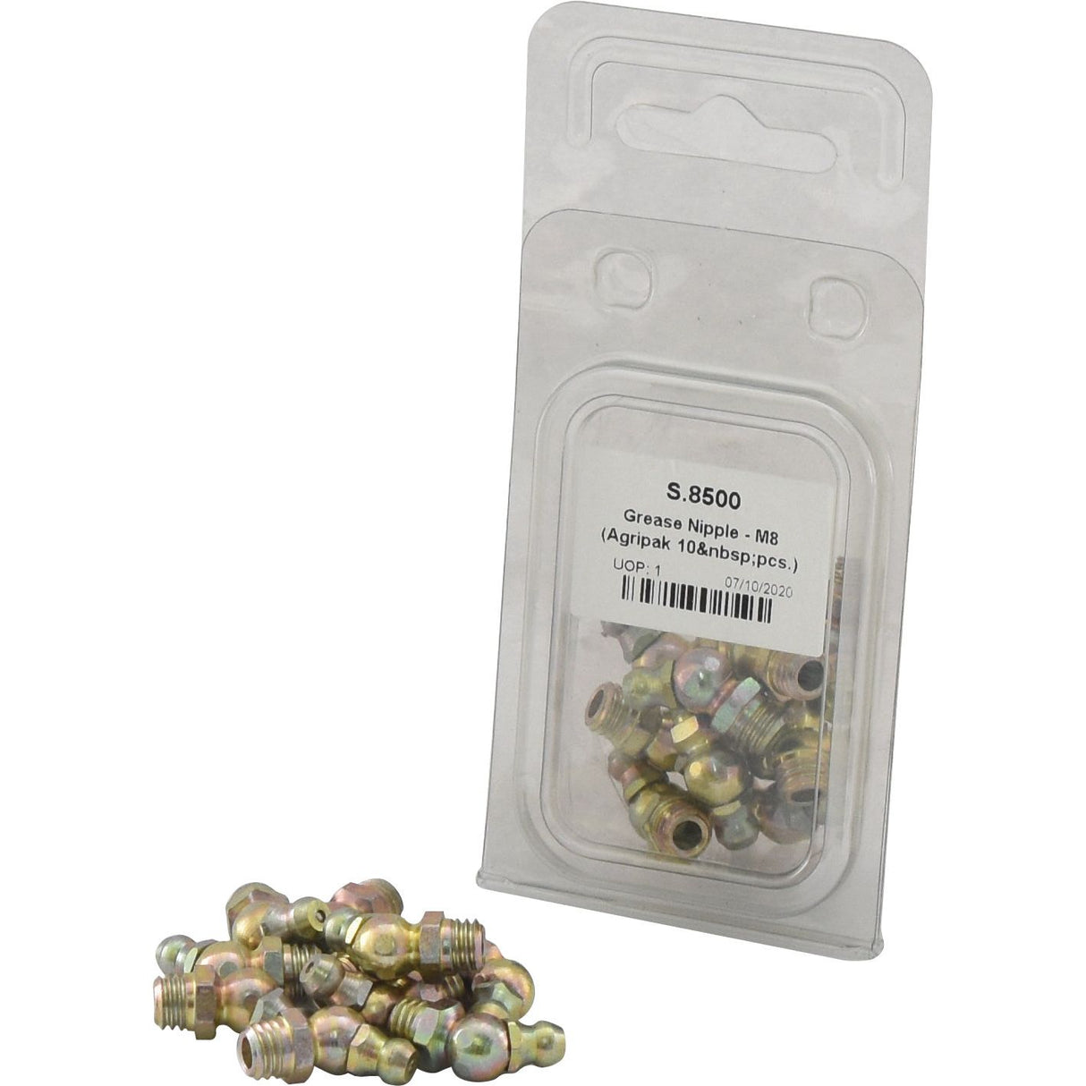 Grease Nipple - M8 (Agripak 10 pcs.)
- S.8500 - Farming Parts