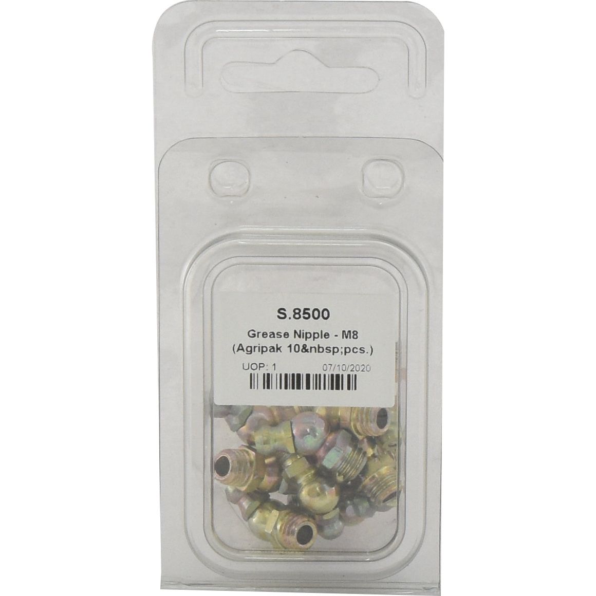 Grease Nipple - M8 (Agripak 10 pcs.)
- S.8500 - Farming Parts