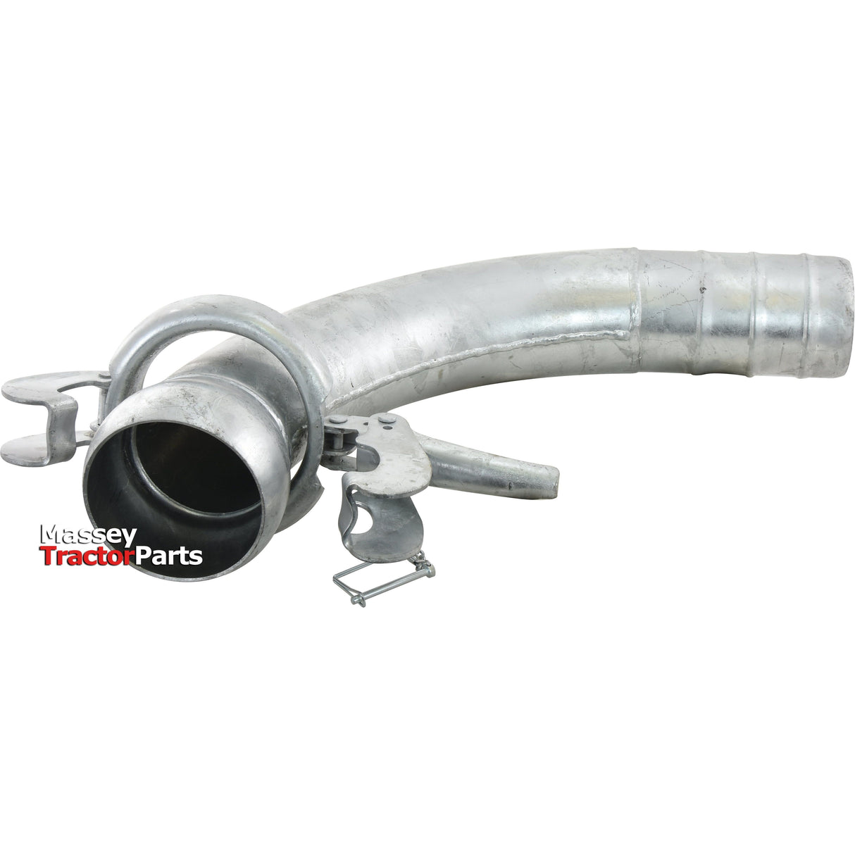 90° Coupling with Hose End - Male 5'' (133mm) x5'' (125mm) (Galvanised) - S.59427 - Farming Parts