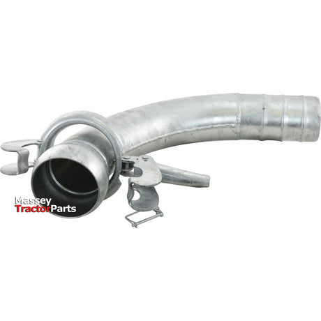 90Â° Coupling with Hose End - Male 5'' (133mm) x5'' (125mm) (Galvanised) - S.59427 - Farming Parts