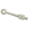 The Sparex adjustable gate eye bolt, M20 x 64mm, featuring a metallic threaded shaft and hexagonal nut in self colour (Part No. S.55511).