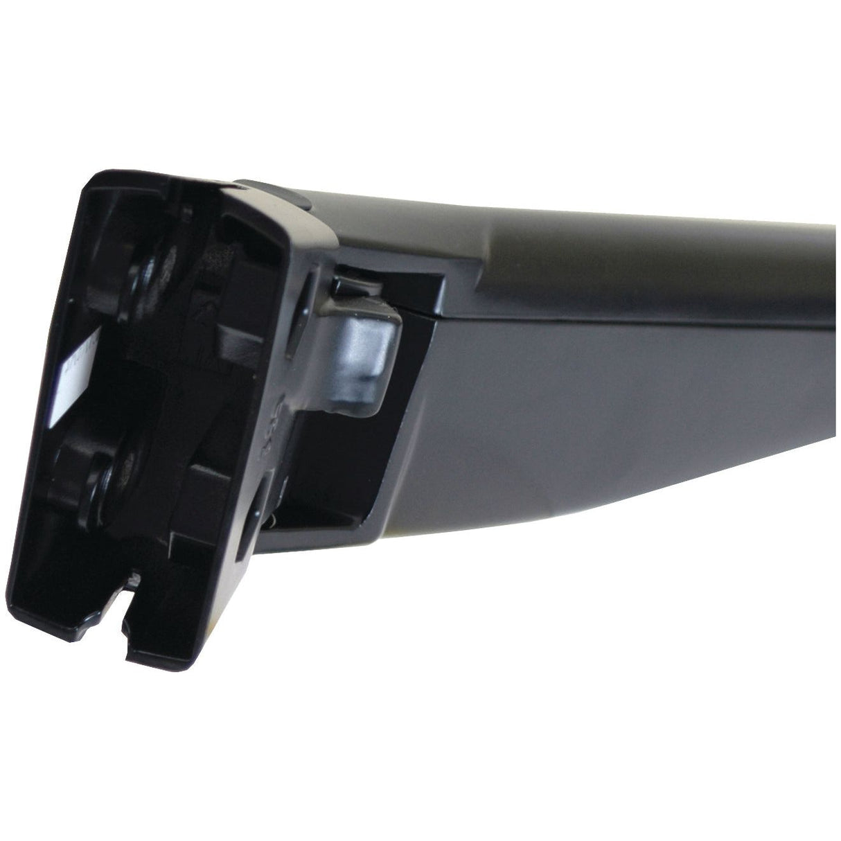 Close-up of a black plastic automotive part, likely the Adjustable Mirror Arm (650 - 925mm) RH from Sparex (Part No. S.39707), showing the internal attachment mechanism.