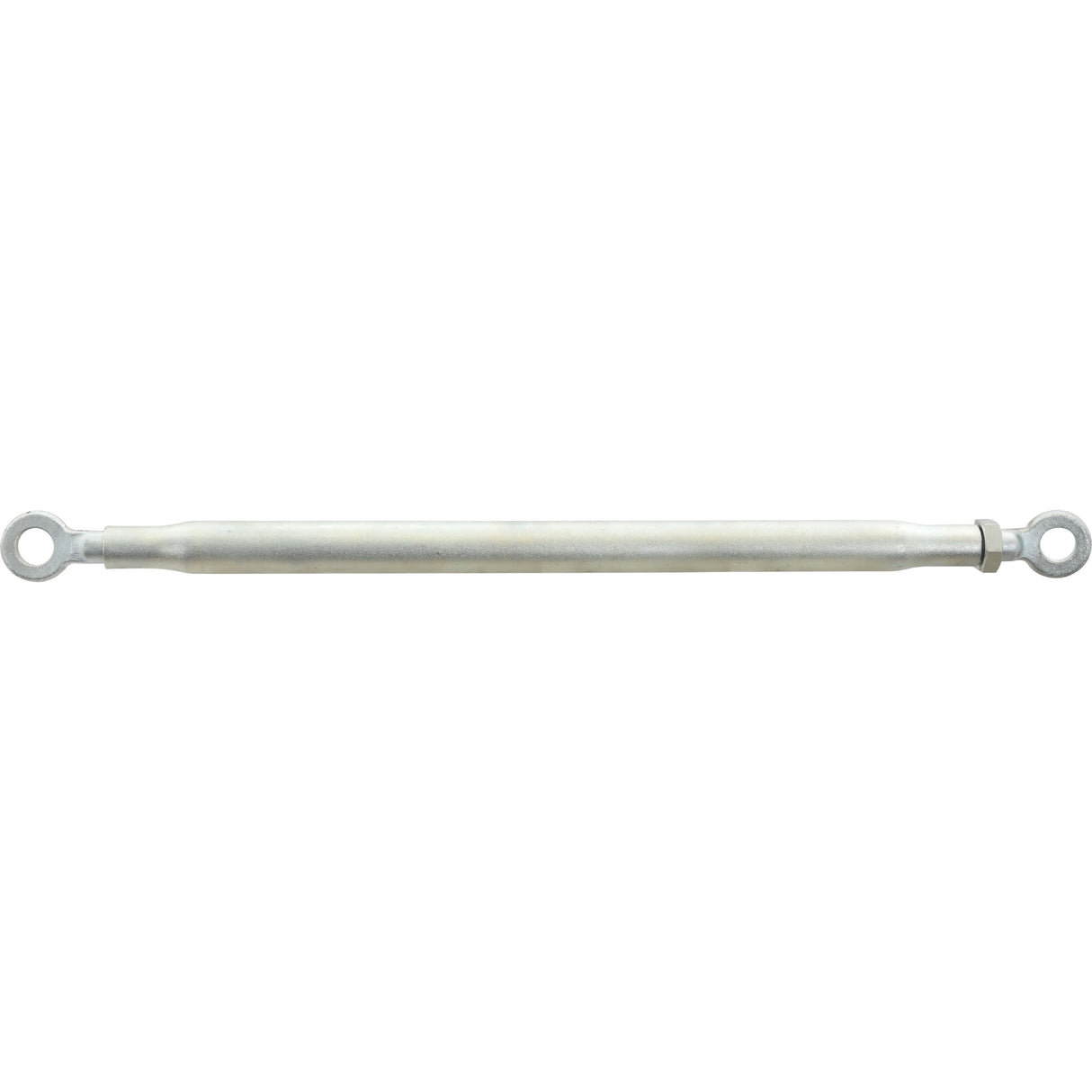 The Sparex Adjustable Stabiliser Bar, Heavy Duty - S.158 features a metal turnbuckle rod with eyelets on both ends and is ideal for tensioning applications, making it perfect for Massey Ferguson machinery or compatible with Landini 894208M91 models.