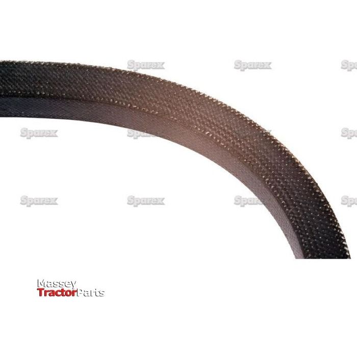Close-up image of a textured black gasket featuring a red and white "Massey Tractor Parts" logo at the bottom left, accompanied by the Sparex V Belt - A Section - Belt No. A28 (Sparex Part No. S.18710).