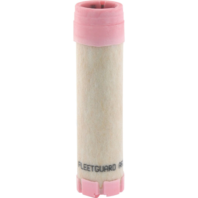 A cylindrical air filter with pink end caps and a beige body is labeled "Sparex," and is perfectly compatible with John Deere machinery. It matches the description for Air Filter - Inner - AF25967 (Sparex Part No. S.108835).