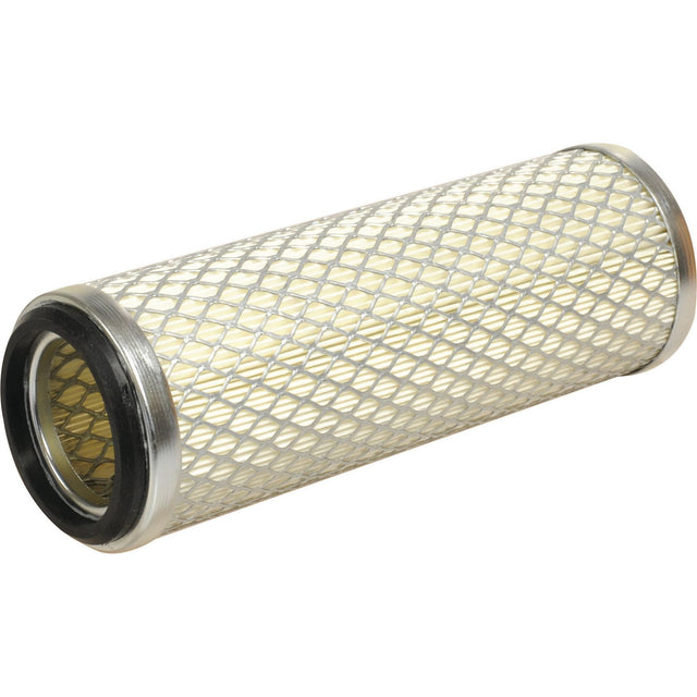 The Sparex Air Filter - Inner (Part No. S.40548) features a robust cylindrical design with a metal mesh exterior and rubberized ends, specifically engineered for use in Massey Ferguson Dry Type Air Cleaners.