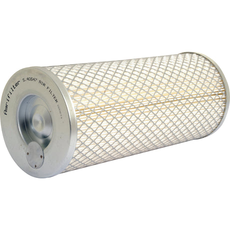 The Air Filter - Outer (Sparex Part No. S.40547) from Sparex is a cylindrical, dry type air cleaner with a metal mesh exterior and a paper-like interior. This versatile filter is compatible with Allis Chalmers D17 and serves as an effective Sparex Agrifilter replacement.