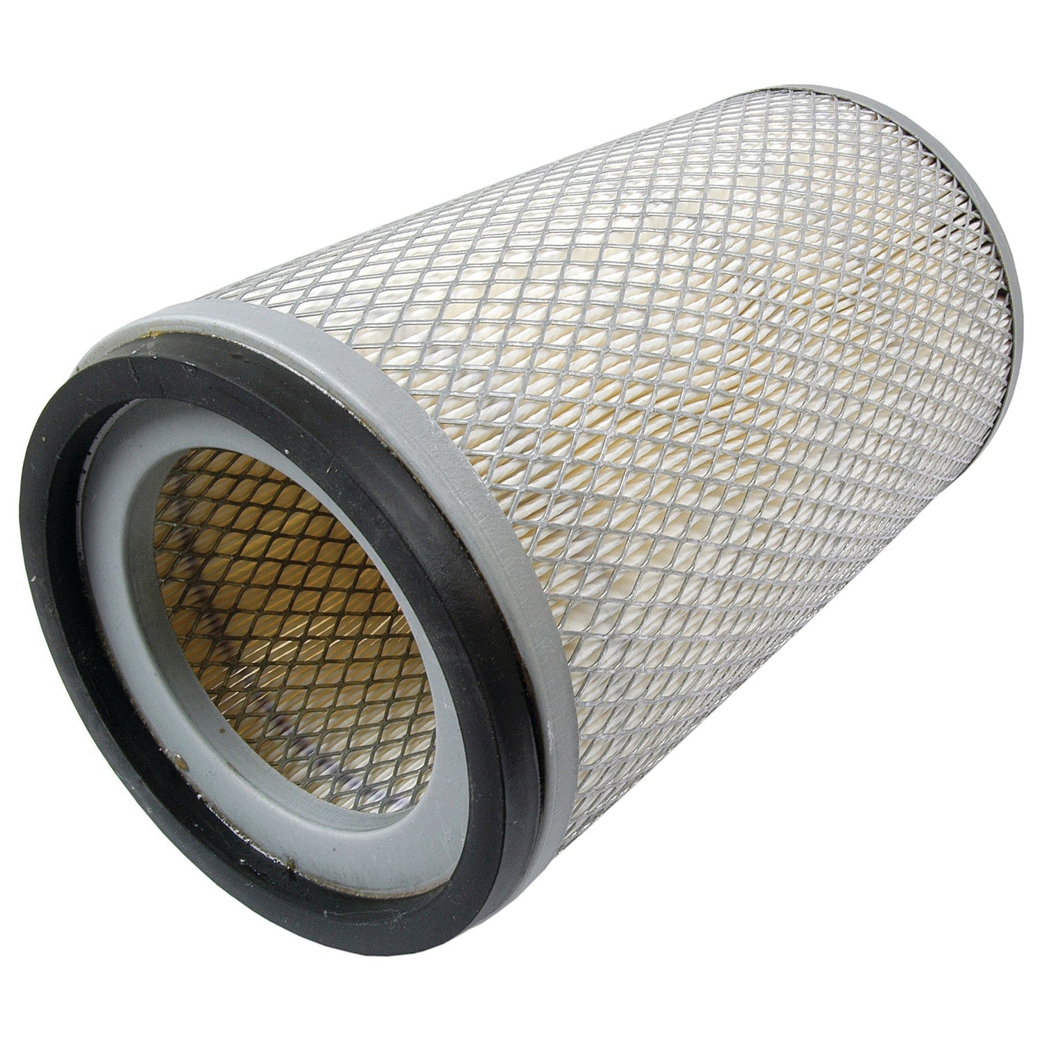 The Air Filter - Outer, featuring a cylindrical shape with a mesh exterior and rubber seals at both ends, is compatible with David Brown tractors and is available as Sparex Part No. S.76289 from the Sparex brand.