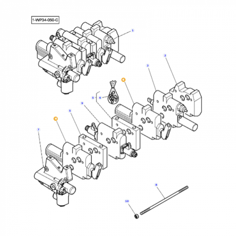Aux Valve - 3797234M6 - Massey Tractor Parts