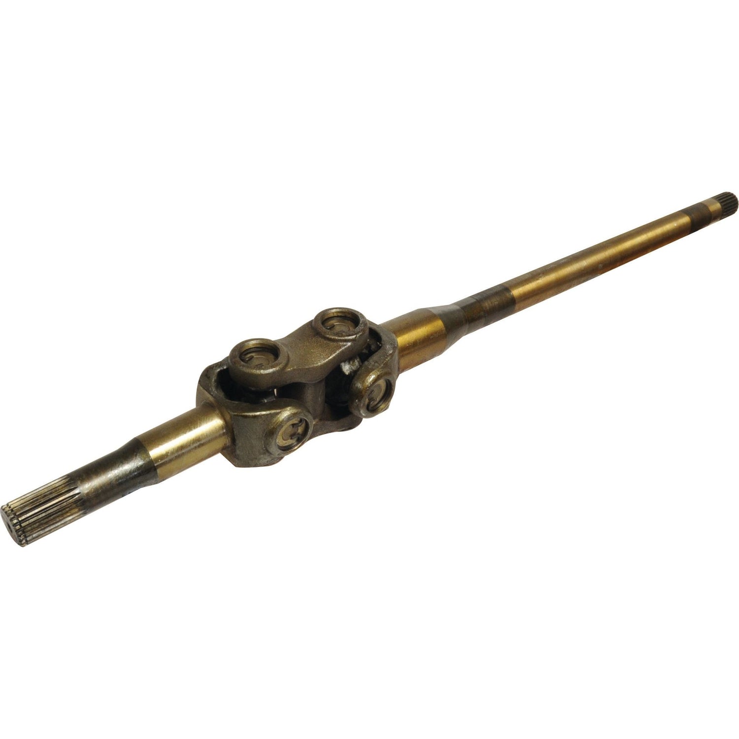 The Sparex Axle Shaft Assembly (Sparex Part No. S.7718) includes a universal joint and splined end connection, and is compatible with Ford New Holland models.