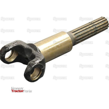 An axle shaft with a splined shaft and a black yoke end, labeled "Sparex" and carrying the Sparex Part No. S.129454, perfect for MAXXUM models.