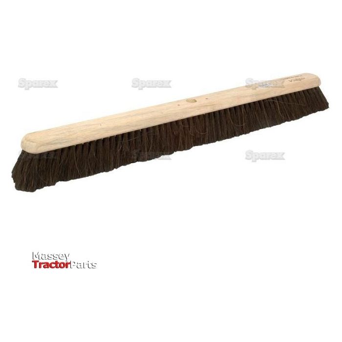 A Sparex broom head with gumati mixture bristles and a wooden handle, branded as Sparex Part No. S.19189, measuring 92cm (36"), is shown against a white background. This broom head is ideal for cleaning tasks, ensuring durability and efficiency.