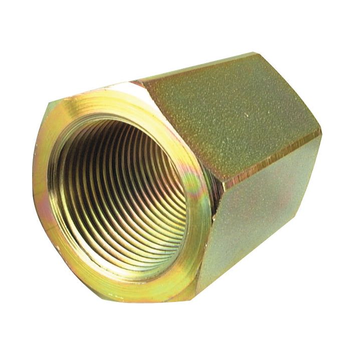 A 1/2'' BSP Hydraulic Adaptor Connecting Nut with internal threading, designed for securely connecting and fastening threaded components, from Sparex (Part No. S.35114).