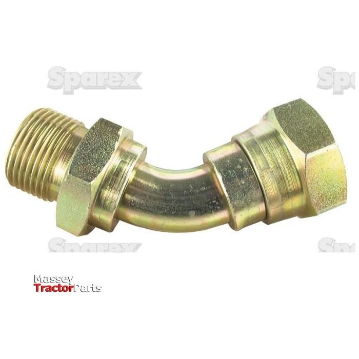 Hydraulic Adaptor 3/8''BSP male - 3/8'' BSP 135° swept female
 - S.12053 - Farming Parts