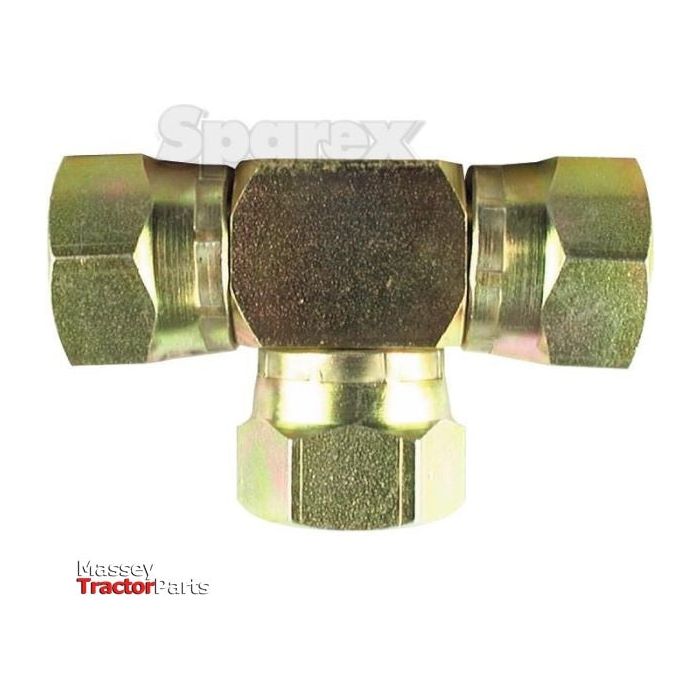 Hydraulic Tee Adaptor 1/2\'\'BSP female -1/2\'\'BSP female -1/2\'\'BSP female
 - S.12800 - Farming Parts