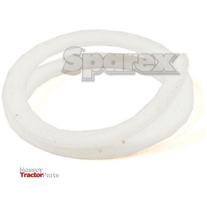 An image of a white plastic Back Up Ring (Sparex Part No. S.42081) with the "Sparex" logo overlaid on it. The "Massey Tractor Parts" logo appears in the bottom left corner, showcasing its compatibility with Massey Ferguson equipment.