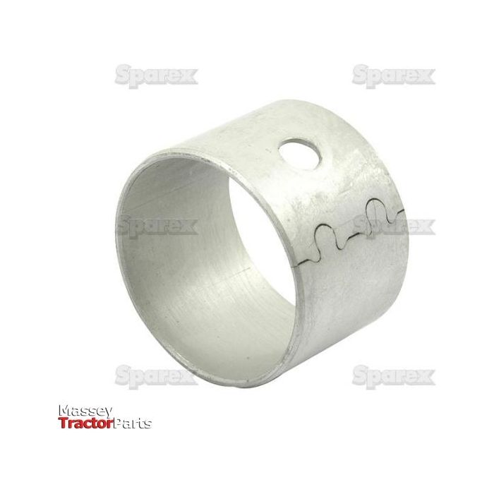 A cylindrical metal bushing featuring a hole with a wavy seam, set against a plain white background. The logo reads "Sparex" and the text "Massey Tractor Parts" is visible in the corner. This item appears to be the Balancer Shaft Bush - S.60558, suitable for Engine Model A.