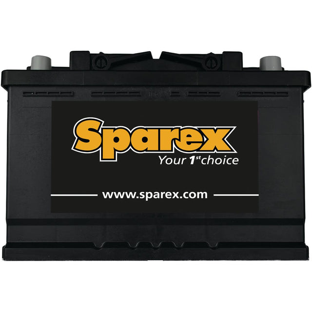 A Battery AGM096 marked with the Sparex logo, "Your 1st Choice" tagline, and website URL www.sparex.com, promises excellent Cold Start Performance. This black 12V battery (AH Capacity @20HR: 70 - S.45030) is ideal for cars.