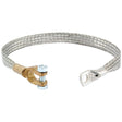 A Sparex S.14631 Battery Strap, measuring 450mm in length, features a terminal lug on one end and an earth/negative clamp made of braided tinned copper wire on the other end.