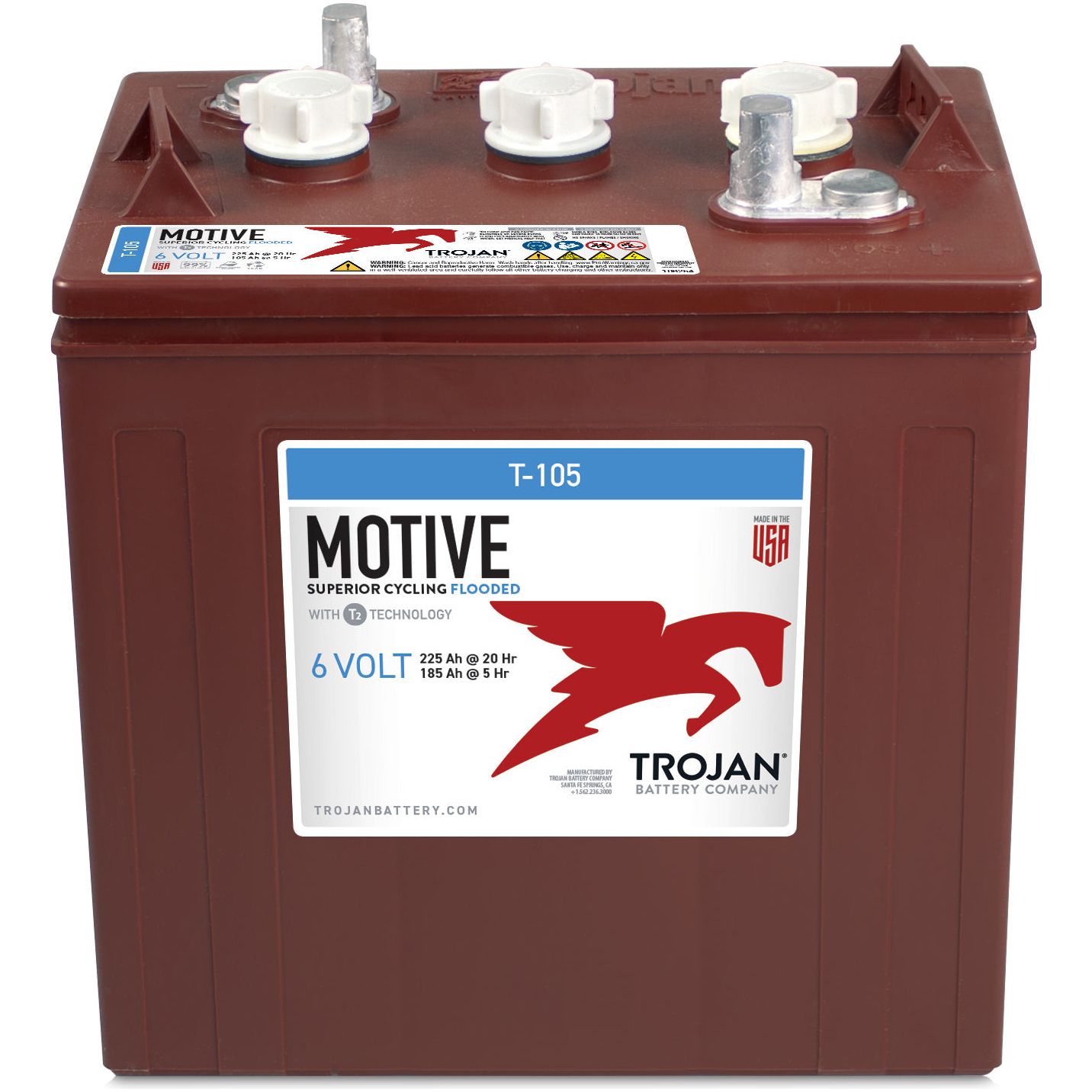 A Sparex Battery TE35-AP is a deep cycle flooded lead-acid 6V battery with a brown casing and white label displaying specifications, including its 245 AH capacity at a 20-hour rate. Known for their reliability, Sparex batteries are ideal for cyclic applications.