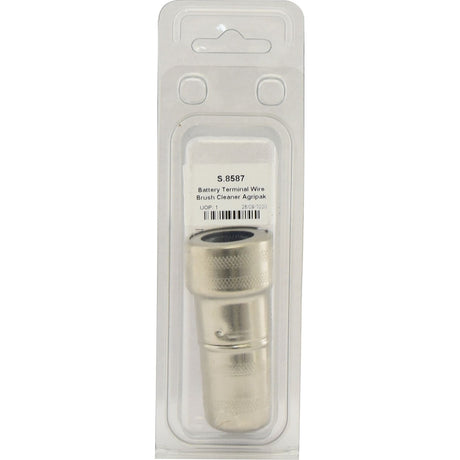 A packaged Battery Terminal Wire Brush Cleaner, labeled "Battery Terminal Wire Brush Cleaner | Sparex Part No. S.8587 from Sparex.