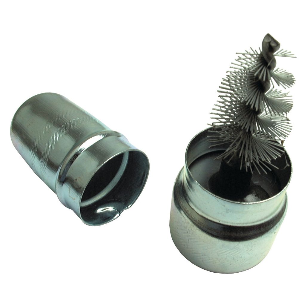 The Sparex Battery Terminal Wire Brush Cleaner (Sparex Part No. S.4968) is a versatile tool featuring a detachable cap that reveals a bristled brush inside, making it an excellent alternative to 8587.