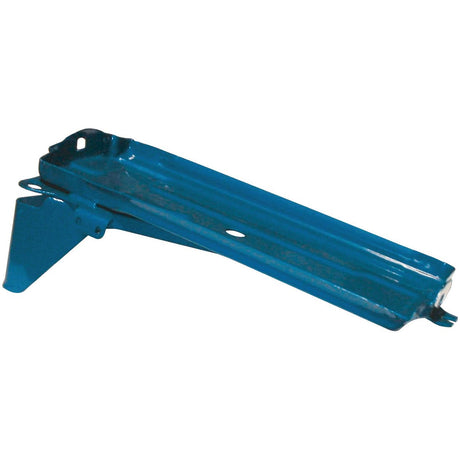A blue metal battery tray, Sparex Part No. S.67162, measuring 420 x 175mm, for supporting vehicles like Ford New Holland during maintenance, by Sparex.