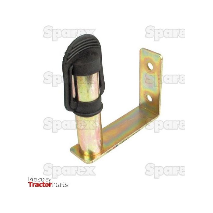 Beacon Bracket (RH & LH) - S.156632 by Sparex, labeled with 'Sparex' and 'Massey Tractor Parts,' featuring a hinged latch mechanism and a durable rubber end cap for added protection.