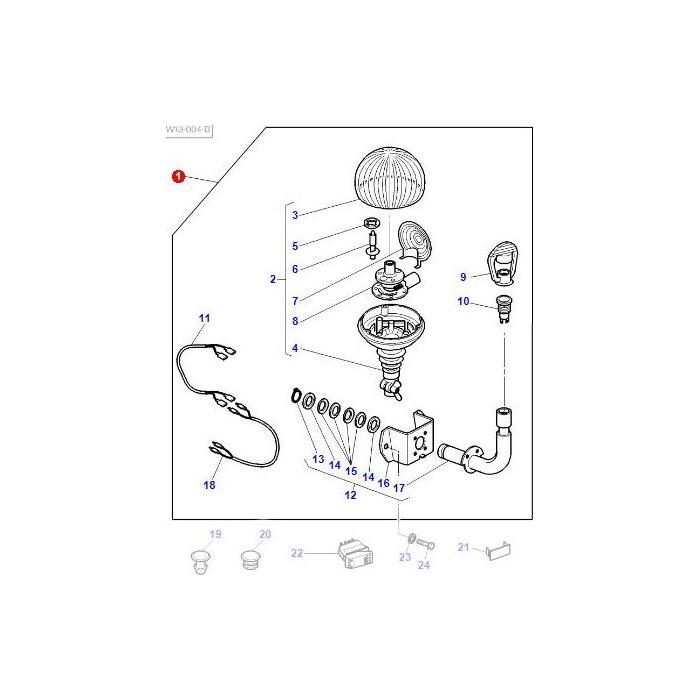 Beacon Kit - 3810990M12 - Massey Tractor Parts