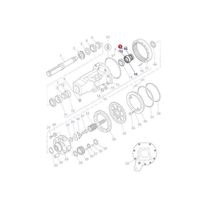 Bearing Assy - 3405248M91 - Massey Tractor Parts