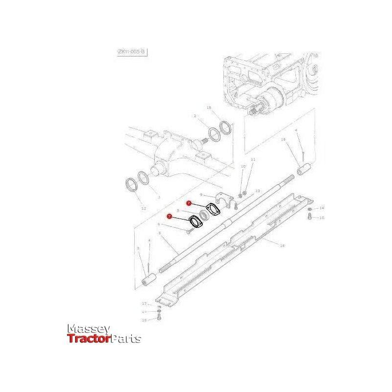 Massey Ferguson Bearing Carrier Plate - 3386986M1 | OEM | Massey Ferguson parts | Axles & Power Transmission-Massey Ferguson-Axles & Power Train,Farming Parts,Tractor Parts,Transmission,Transmission Bearings