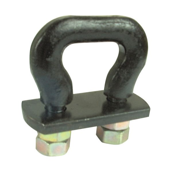 A Sparex TM9 4309 037 Bed Joiner Replacement, part number S.68802, includes a U-bolt with a rectangular plate and two hexagonal nuts at the ends, ideal for Zetor vehicles.