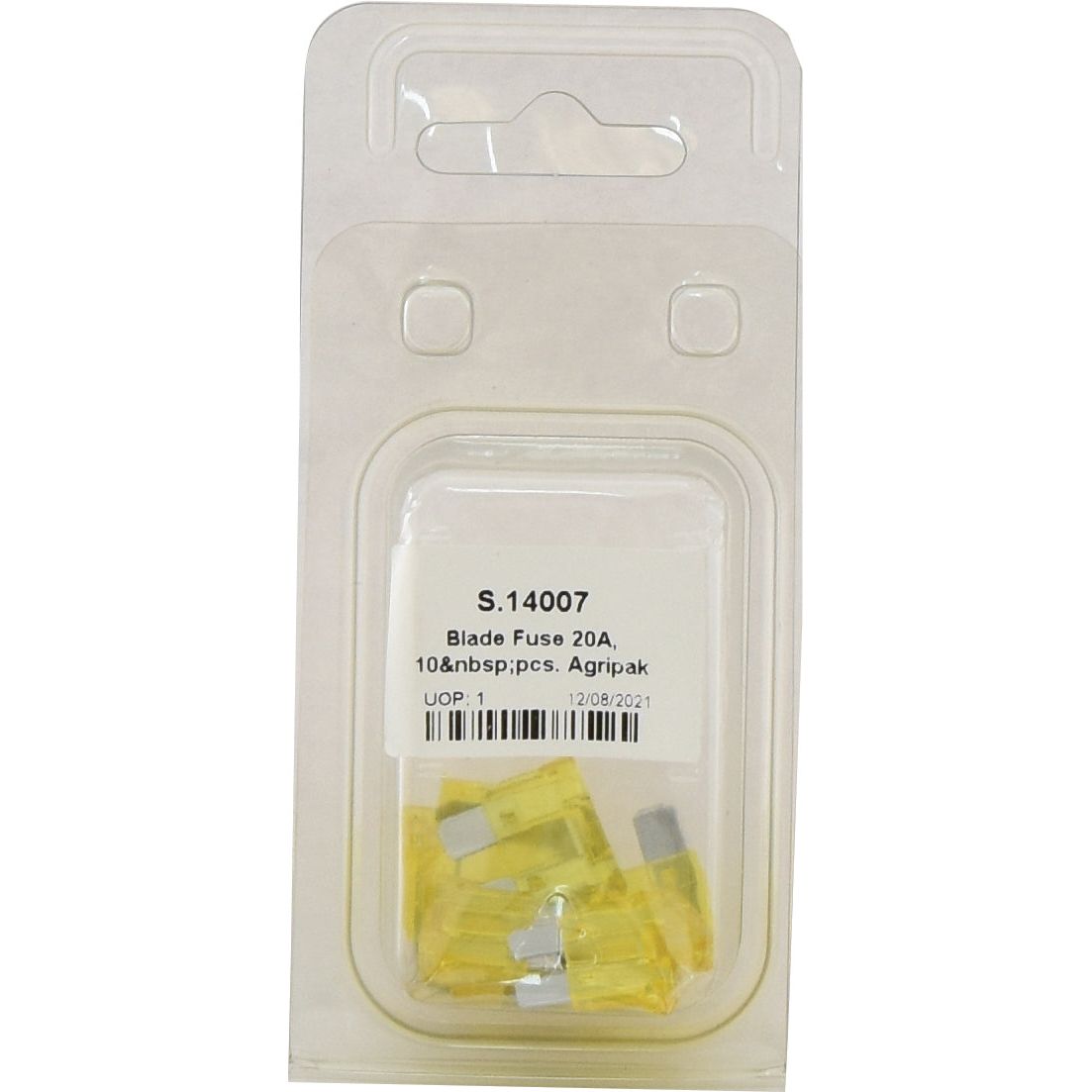 Blade Fuse 20A, 10 pcs. Agripak
 - S.14007 - Farming Parts