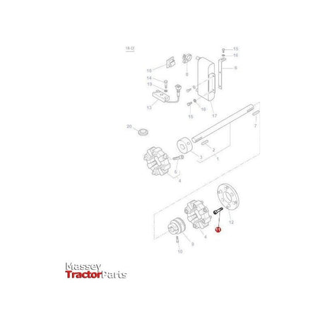 Bolt Cap Head M12x45 - 3010144X1 - 3016535X1 | OEM |  parts | PTO-Massey Ferguson-