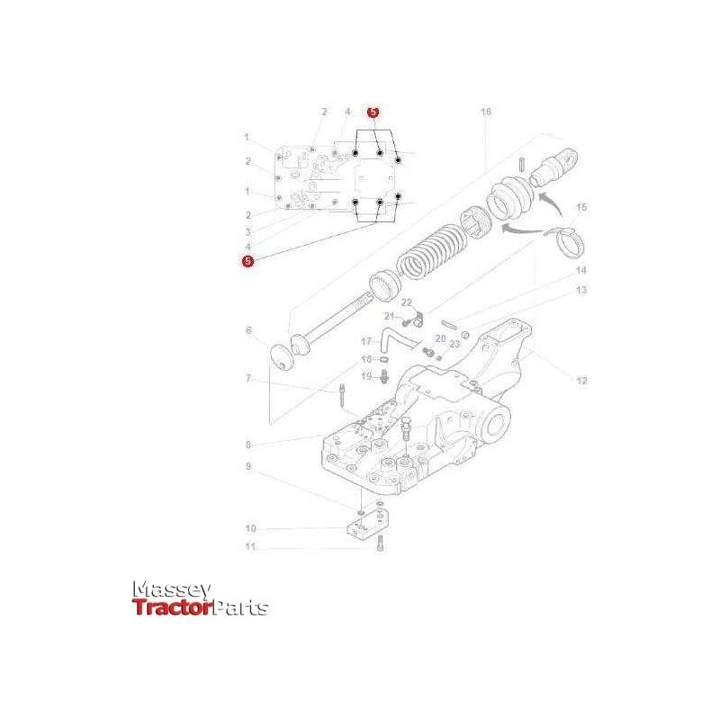 Massey Ferguson Bolt Lift Cover - 3800453X1 | OEM | Massey Ferguson parts | Linkage-Massey Ferguson-Bolts,Bolts & Set Screws,Farming Parts,Hydraulic Lift Components,Hydraulics,Metric,Nuts,Screws & Fasteners,Towing & Fasteners,Tractor Hydraulic,Tractor Parts,UNC,UNF