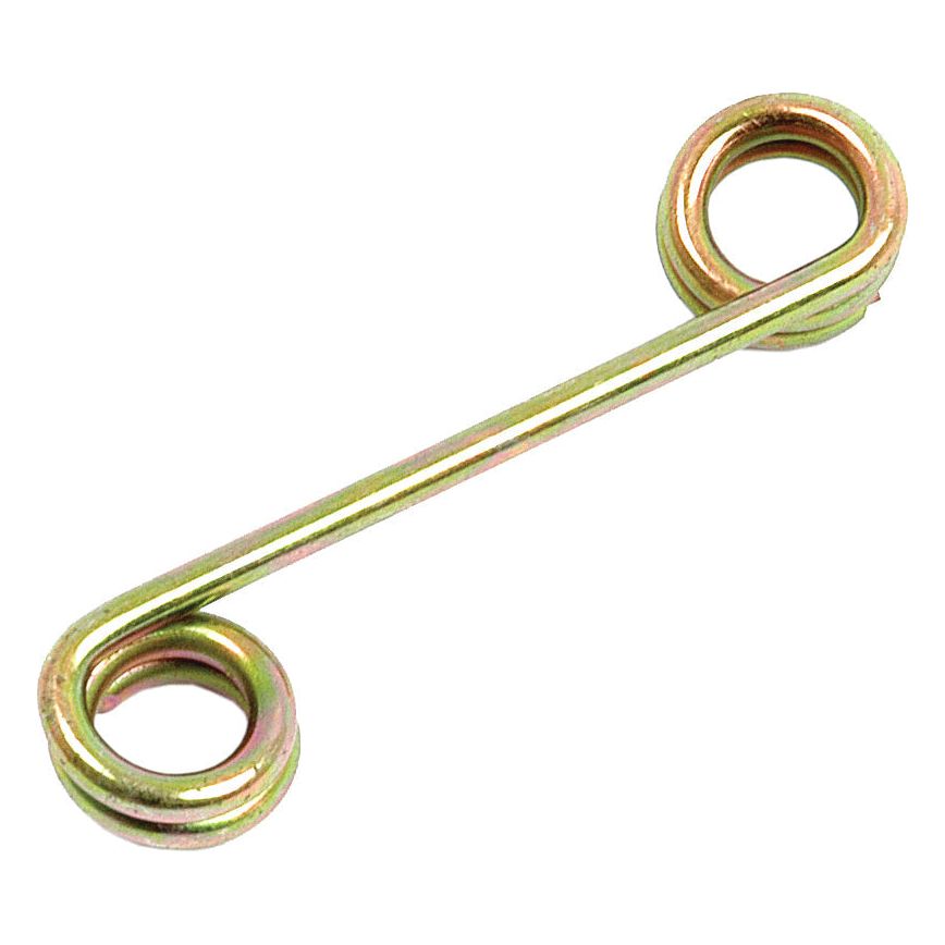 The Bonnet Clip (Sparex Part No. S.41556) from Sparex is a metal dual loop pin with circular loops on both ends and a straight connecting bar in the middle. It's ideal for securing parts and is compatible with various brands such as Massey Ferguson.