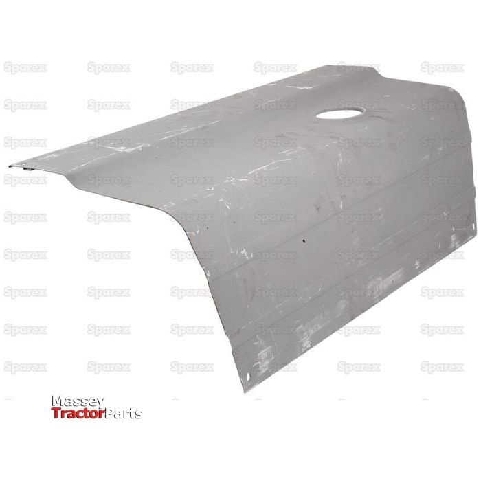 Bonnet - LH (Sparex Part No.S.60428) by Sparex, in gray with a circular cutout in the center, set against a background featuring multiple "Sparex" watermarks.