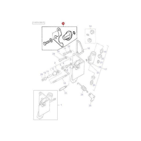 Boot Slave Cylinder - 1810993M91 - Massey Tractor Parts