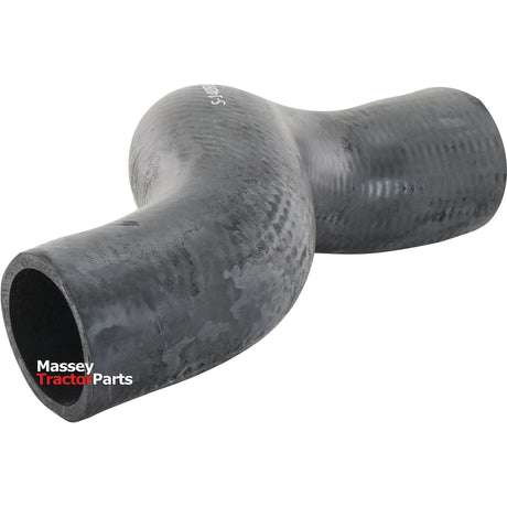 A black rubber bottom hose, featuring one end with an inner diameter of 58mm and the other with an inner diameter of 49.5mm, is labeled "Sparex Part No. S.140910" and includes a compatible hose clip for easy attachment.