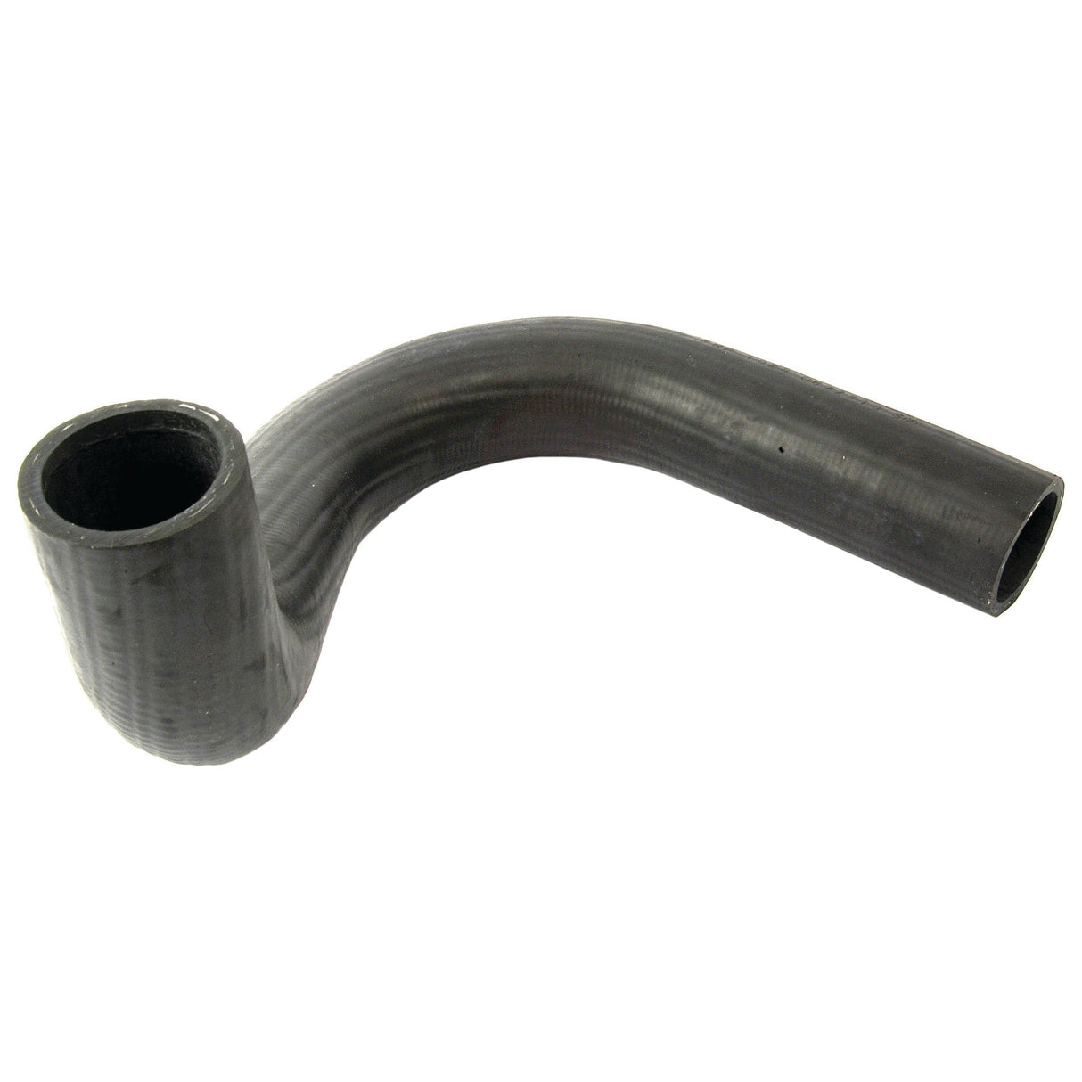 A U-shaped black rubber hose with one end slightly wider, ideal for Ford/New Holland tractors. Secure the Sparex Bottom Hose (Part No. S.65011) in place with a dependable Sparex hose clip.
