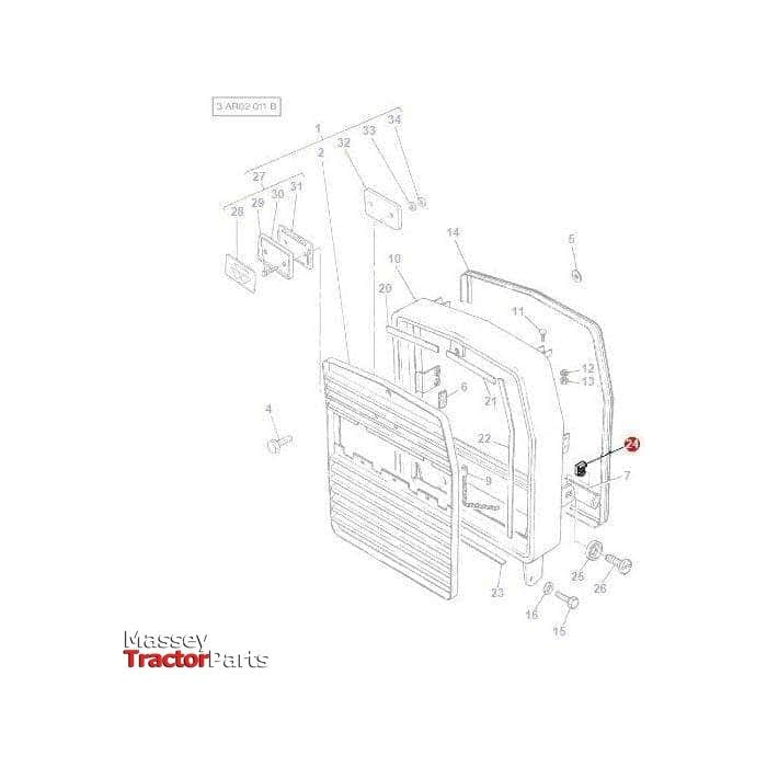 Massey Ferguson Box Nut - 3698947M1 | OEM | Massey Ferguson parts | Panels-Massey Ferguson-2 Piece Fittings,Axles & Power Train,Bolts & Nuts,Bolts & O rings,Farming Parts,Hydraulic Fluid Connectors,Hydraulics,Inserts,Machinery Parts,Nuts,Plough & Cultivation Fasteners,SAE,Screws & Fasteners,Towing & Fasteners,Tractor Parts,Wheels & Mudguards
