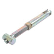 Close-up of a metallic Brake Adjuster Assembly with a threaded rod and a cylindrical end fitting, ideal for use in Sparex tractor parts (Sparex Part No. S.69881).