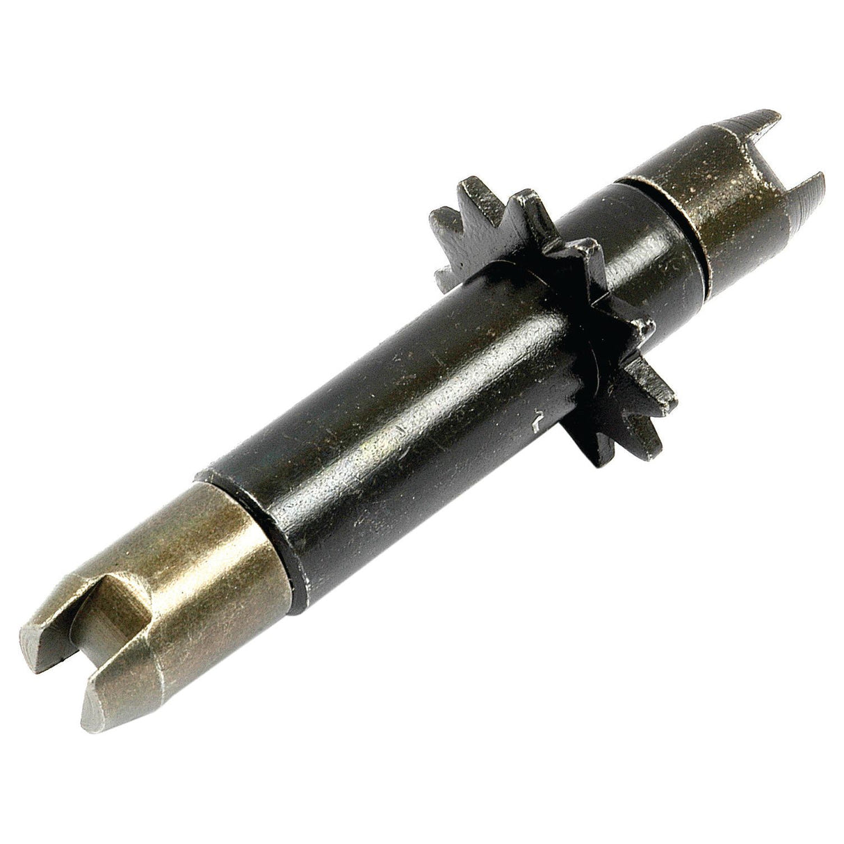 Close-up of a cylindrical metal tool with gear-like ridges and notched ends, resembling a Sparex Brake Adjuster (Part No. S.41564). The tool appears to be a machine part or component, possibly from Ford New Holland or Massey Ferguson machinery.